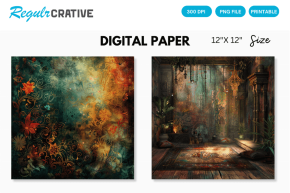 Download Bohemian Digital Paper - Paper Collection