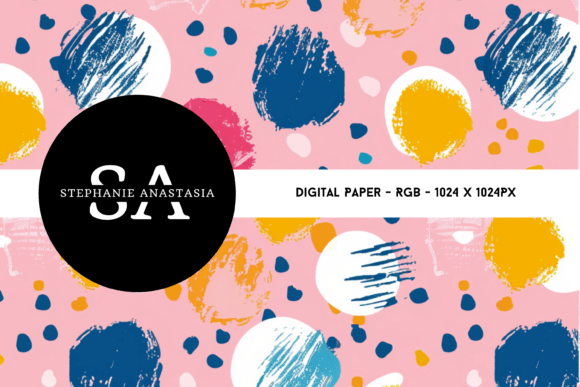 Download Polka Dot Doodle Digital Paper - Premium Resources
