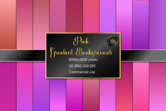 Download Pink Gradient Digital Paper Pack - Paper Collection