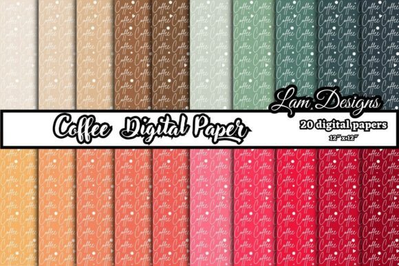Download Coffee Digital Papers, Coffee Pattern - Paper Collection