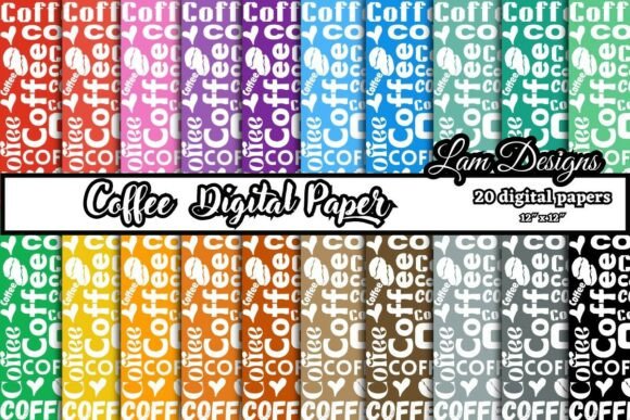 Download Coffee Digital Papers, Coffee Pattern - Paper Collection