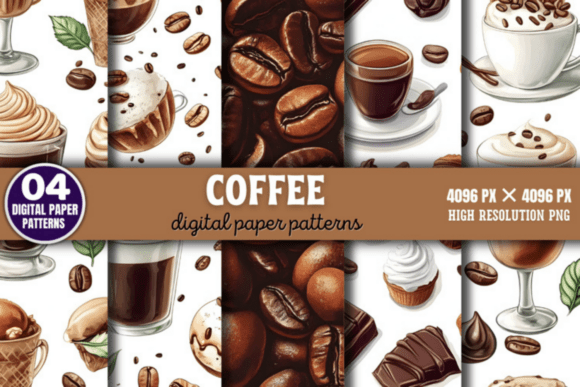 Download Coffee Digital Background Paper - Paper Collection