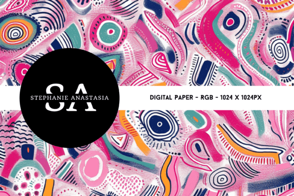 Download Pink Doodle Digital Paper - Paper Collection