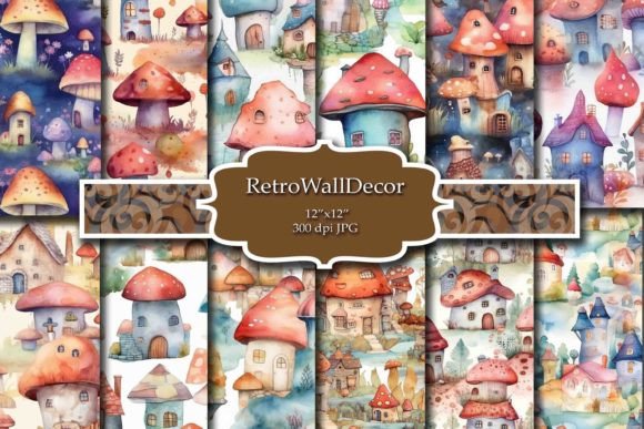 Download Mushroom Digital Paper - Paper Collection