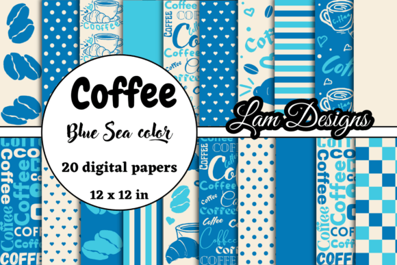 Download Hand-drawn Coffee Digital Papers - Paper Collection