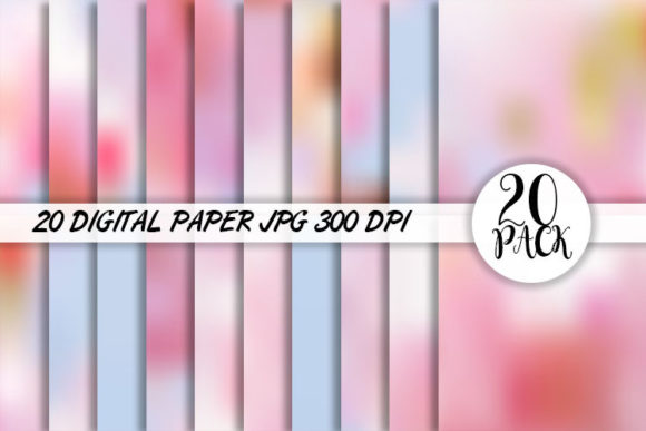 Download Pink Blur Gradient Digital Paper Backgro - Paper Collection