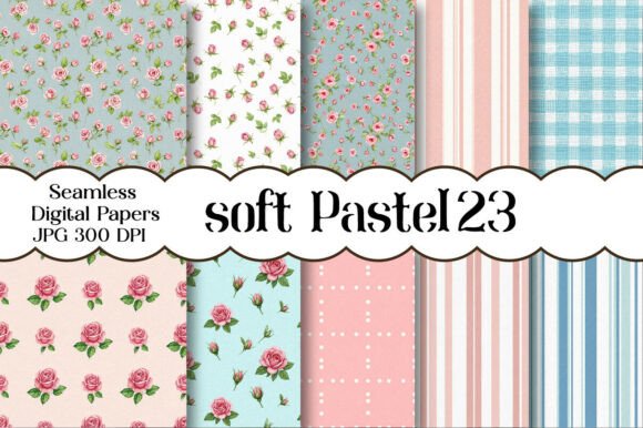 Download Soft Pastel Digital Paper Backgrounds - Paper Collection