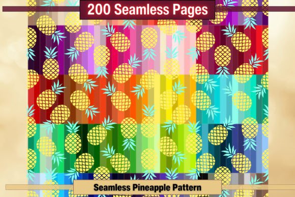 Download Seamless Pineapple Pattern Papers - Paper Collection