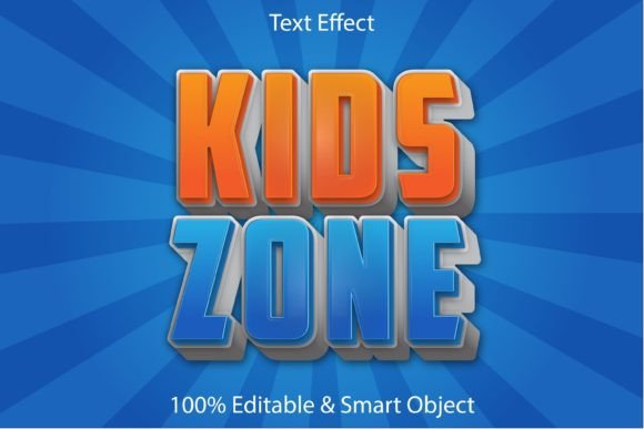 Download Kids Zone Editable Text Effect - Kids Collection