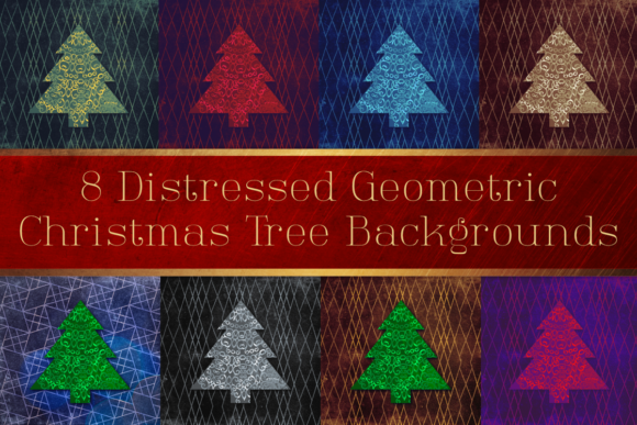 Download Vintage Xmas Tree Grunge Digital Papers - Paper Collection