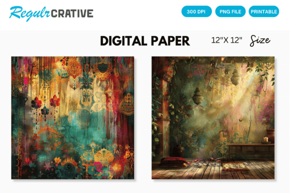 Download Bohemian Digital Paper - Paper Collection