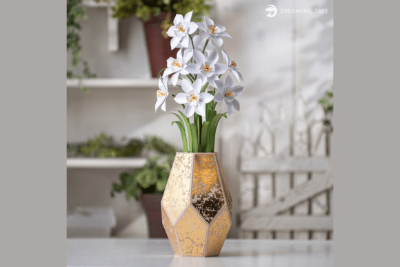 Download Paperwhites Floral Arrangement SVG - Paper Collection