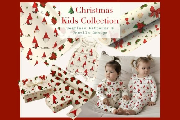 Download Cute Christmas Gnome Digital Paper - Paper Collection