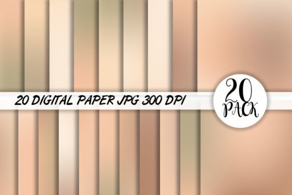 Download Brown Blur Gradient Digital Paper - Brown Collection
