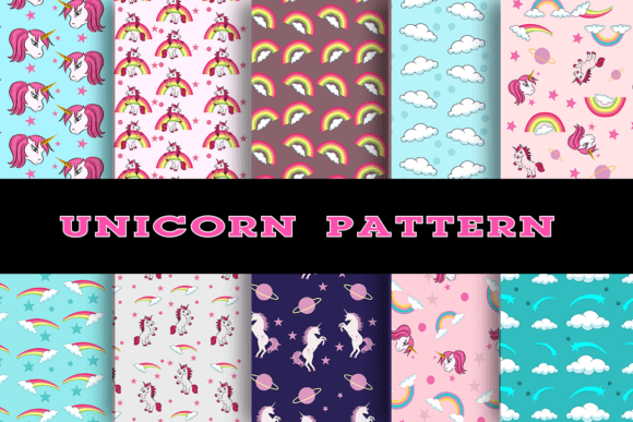 Download Unicorn Digital Paper Patterns - Paper Collection