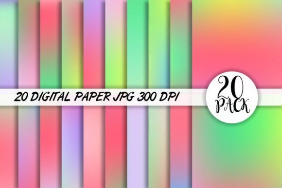 Download Bright Gradient Digital Paper Background - Paper Collection