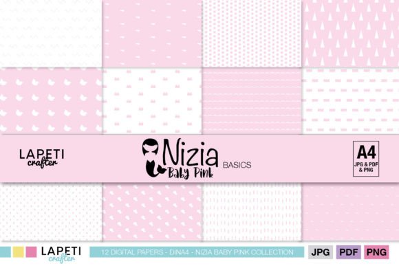 Download Baby Pink Digital Paper for Kids - Paper Collection