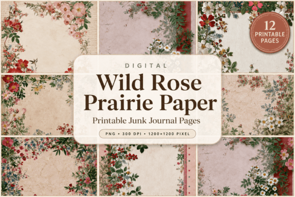 Download Wild Rose Prairie Paper - Paper Collection
