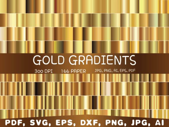 Download Gold Gradient Digital Paper, Background - Paper Collection