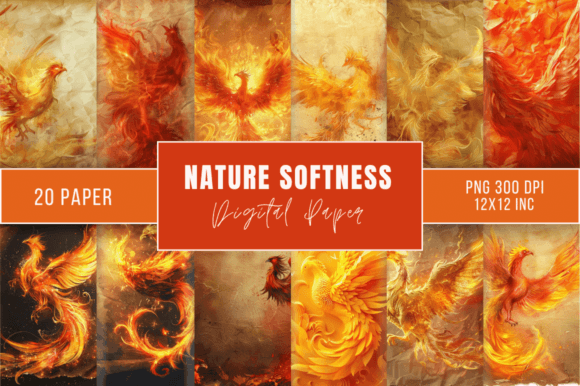 Download Phoenix Fantasy Magic Paper Bundle - Paper Collection
