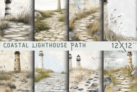Download Coastal Lighthouse Path Wallpaper - Paper Collection