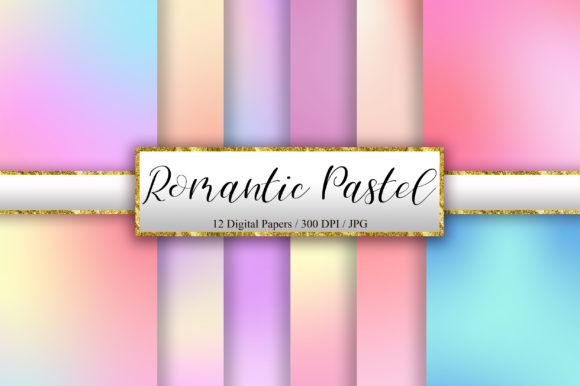 Download Romantic Pastel Digital Paper Background - Paper Collection
