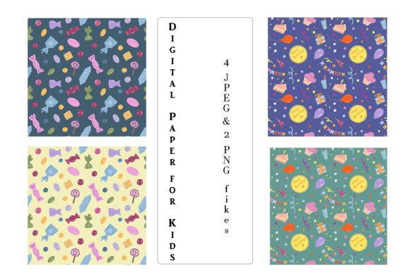 Download Digital Paper for Kids, Birthday Party. - Paper Collection