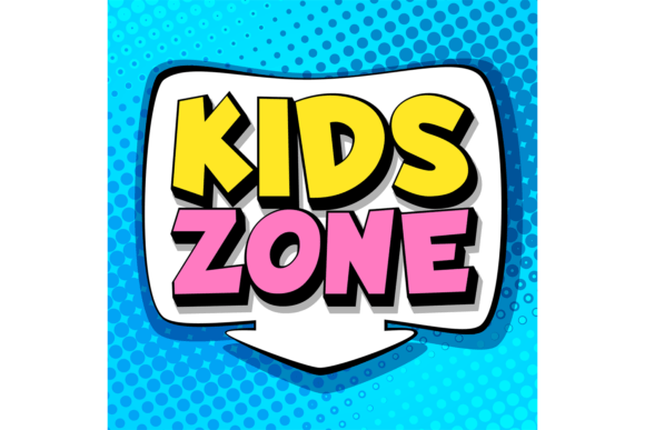 Download Kids Zone. Symbol of Playroom in School - Kids Collection