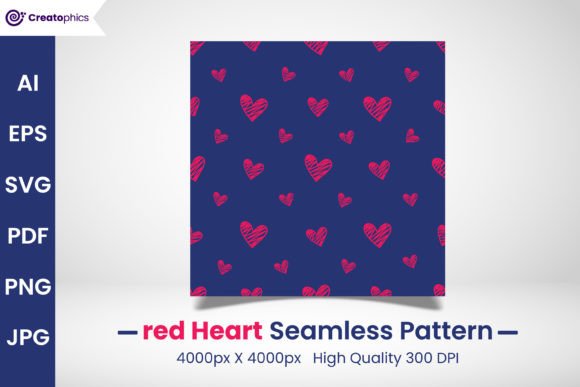 Download Red Seamless Heart Pattern and Paper - Paper Collection