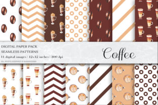 Download Watercolor Coffee Digital Papers - Paper Collection