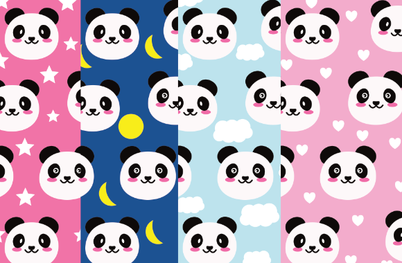 Download Panda Pattern, Cute Panda Digital Paper - Paper Collection