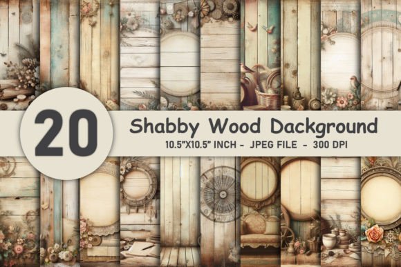 Download Shabby Wood Background Digital Paper - Paper Collection