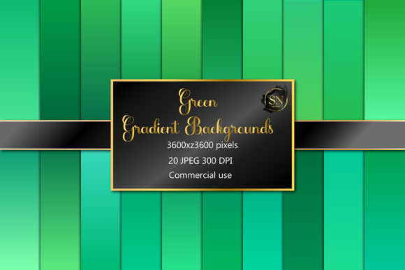 Download Dark Green Gradient Digital Paper Pack - Paper Collection