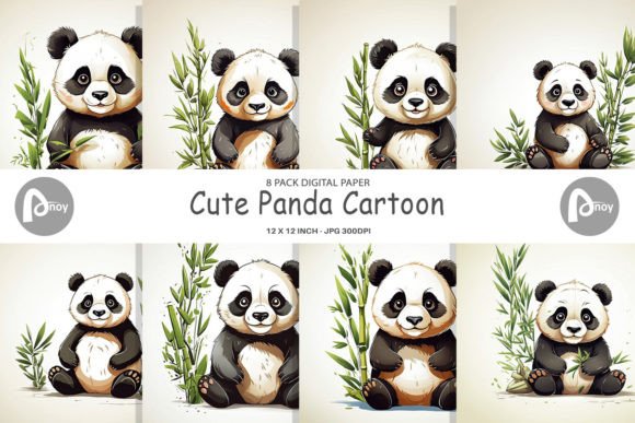 Download Digital Paper Cute Panda - Paper Collection