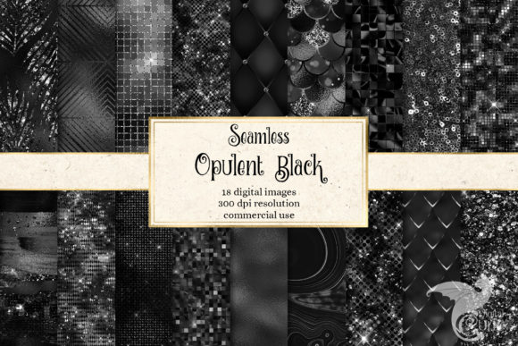 Download Opulent Black Digital Paper - Paper Collection