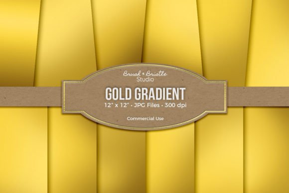 Download Gold Metallic Gradient Digital Paper - Paper Collection
