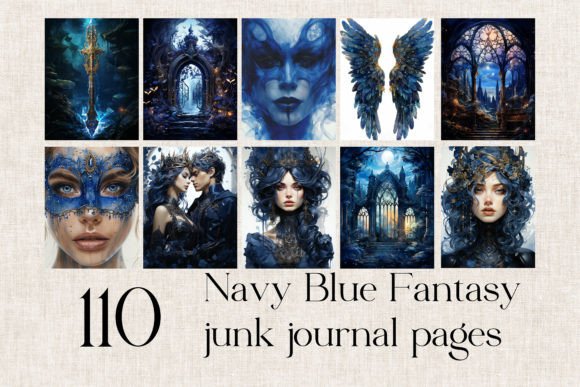 Download Blue Fantasy Background Digital Paper - Paper Collection