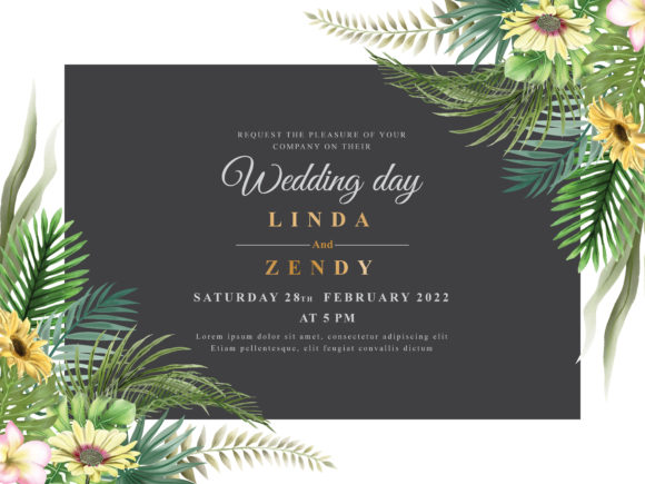 Download Wedding Invitation Elegant Floral Design - Elegant floral design Collection