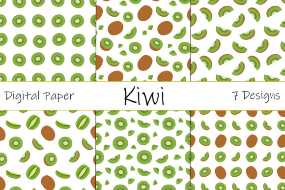 Download Kiwi Pattern. Kiwi Fruits Digital Paper - Paper Collection