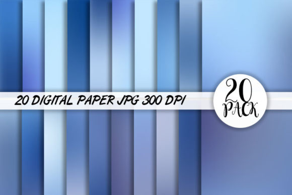 Download Blue Gradient Digital Paper Background - Paper Collection