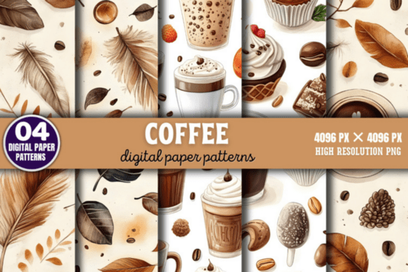 Download Coffee Digital Background Paper - Paper Collection