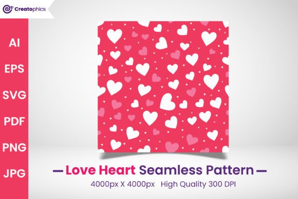 Download Seamless Love Heart Pattern and Paper - Paper Collection